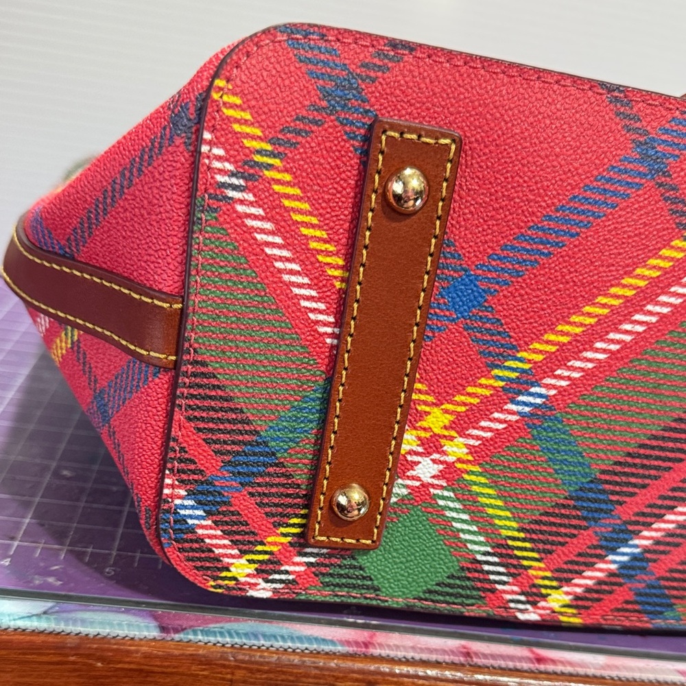Dooney & Bourke Multicolor Plaid Tote and Wallet - Picture 5 of 16